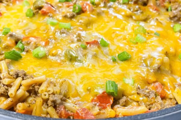Easy Mexican Shipwreck Casserole, homemade and freshly served