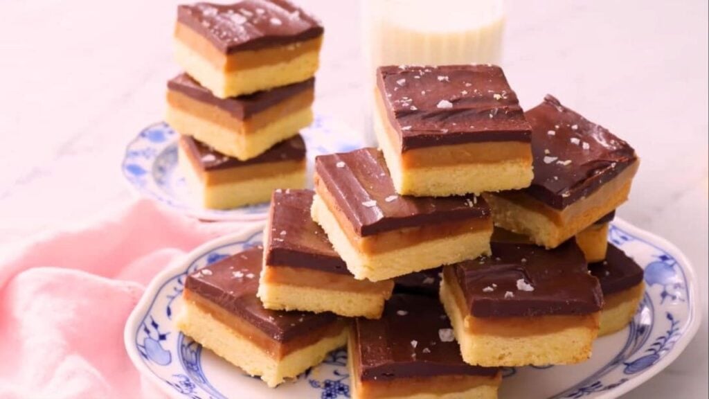 Easy Millionaire’s Shortbread, homemade and freshly served