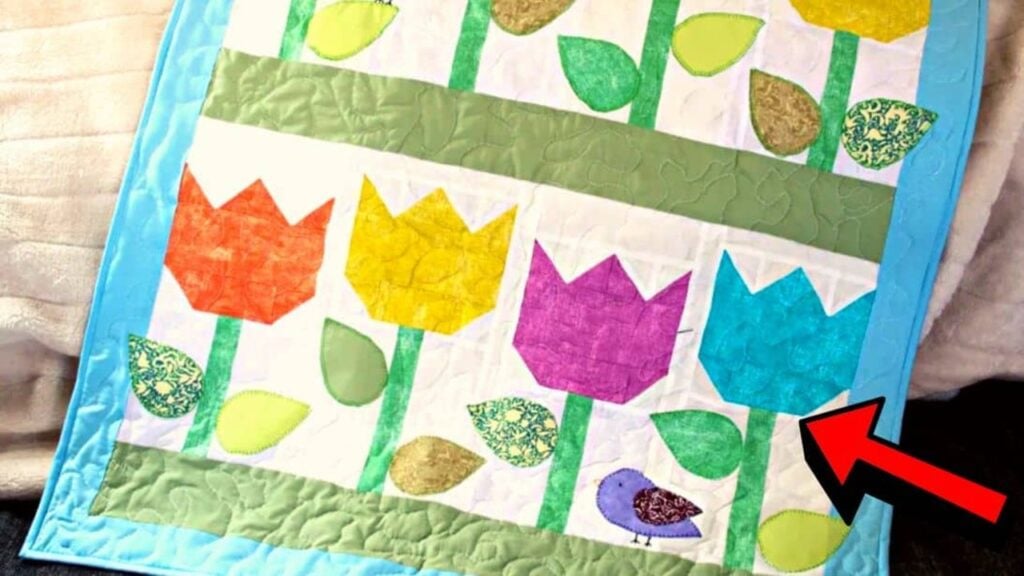 Finished Beginner-Friendly Mini Spring Quilt, a completed DIY project
