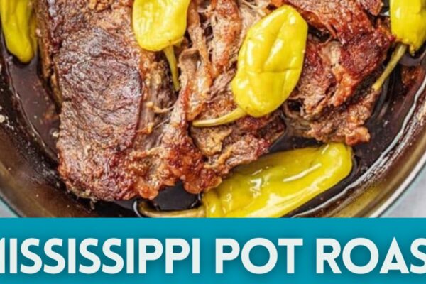 Delicious Mississippi Pot Roast, homemade and freshly served