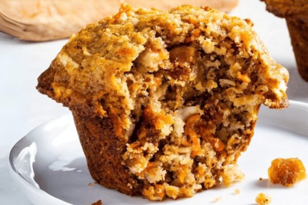 Easy Morning Glory Muffins, homemade and freshly served