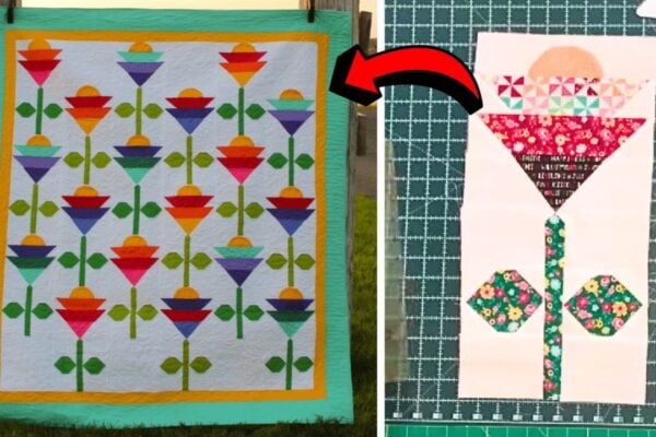 Finished Easy Morning Sunshine Quilt, a completed DIY project