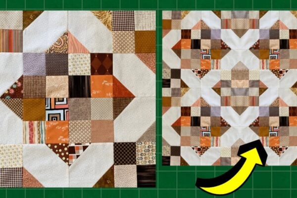 Finished Easy Moroccan Star Mini Quilt, a completed DIY project
