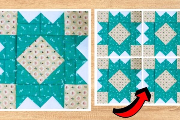 Finished a Mountain Meadows Quilt Block, a completed DIY project