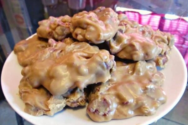 Classic New Orleans Pralines, homemade and freshly served