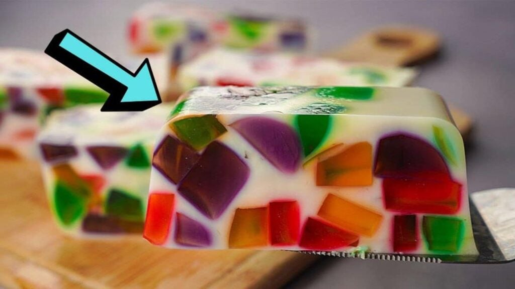 Easy 5-Ingredient No-Bake Broken Glass Jelly Pudding, homemade and freshly served
