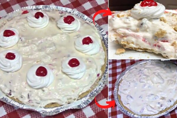 Easy No-Bake Millionaire Pie, homemade and freshly served