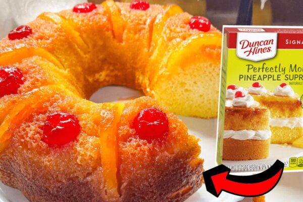 The Easiest Pineapple Upside-Down Cake, homemade and freshly served