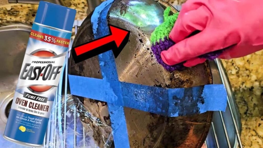 Finished Easy No-Scrub Burnt Pan Cleaning Hack, a completed DIY project