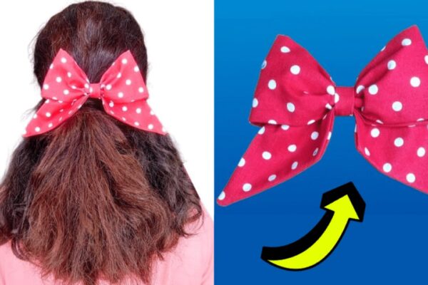 Finished Easy No-Sew DIY Hair Bow, a completed DIY project