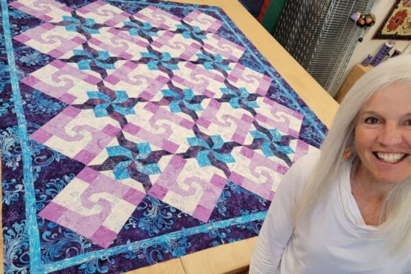 Finished an Ocean Currents Quilt Block, a completed DIY project