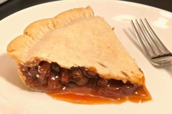 Easy Old-Fashioned Raisin Pie, homemade and freshly served