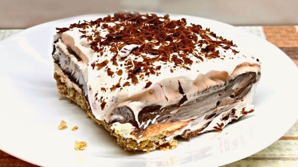 Old-Fashioned Texas Mud Pie, homemade and freshly served