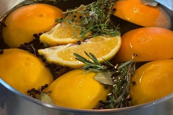 Old-School Turkey Brine, homemade and freshly served