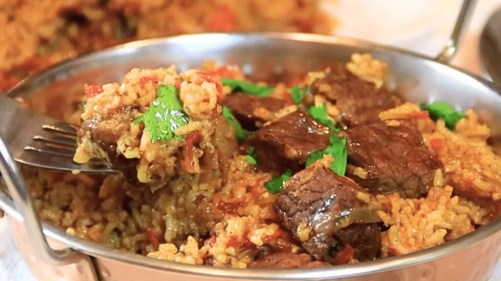 Budget-Friendly Beef and Rice Meal, homemade and freshly served