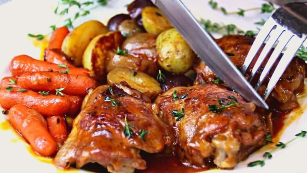 30-Minute One-Pan Chicken Dinner, homemade and freshly served