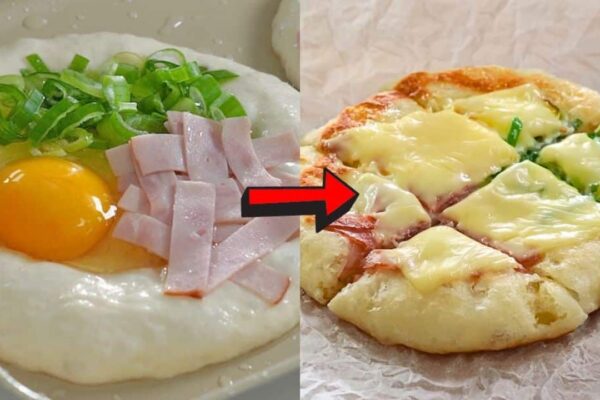Easy One Pan Egg Toast Breakfast, homemade and freshly served