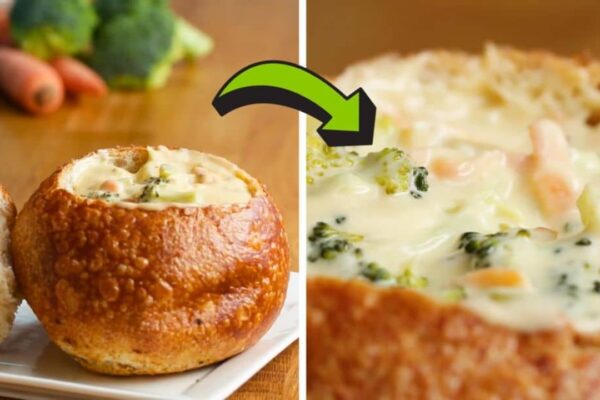 Easy One Pot Broccoli Cheddar Soup, homemade and freshly served