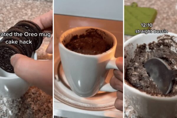 Viral Oreo Mug Cake Hack!, homemade and freshly served