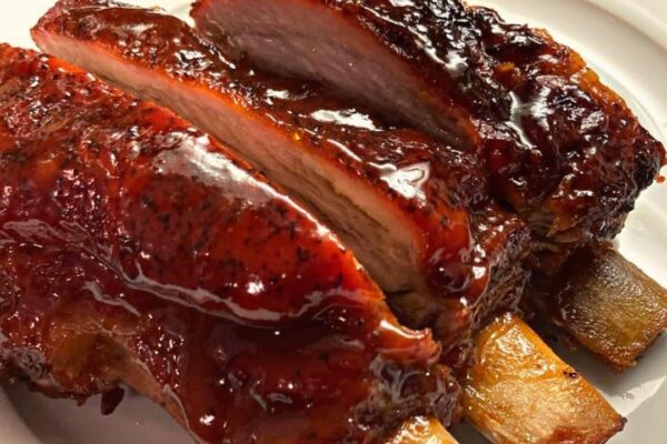 Juicy & Soft Oven-Baked BBQ Ribs, homemade and freshly served
