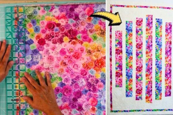Finished Super Simple Beginner-Friendly Parfait Quilt, a completed DIY project