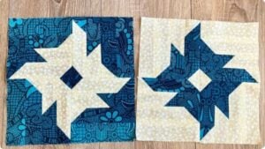 Finished Easy Patchwork Flower Block For Beginners, a completed DIY project