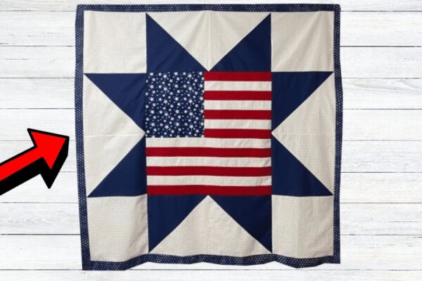 Finished 4th of July Star Spangled Wall-Hanging Quilt, a completed DIY project