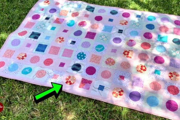 Finished How to Sew a Perfect Circle Quilt Block, a completed DIY project