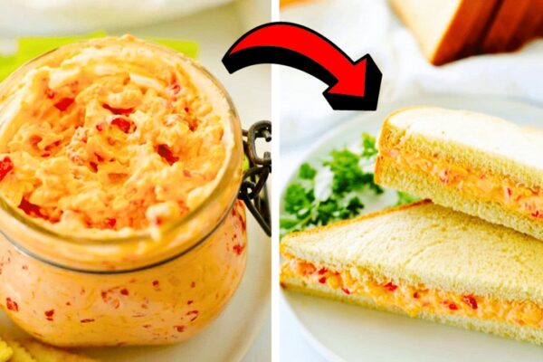Easy 10-Minute Pimento Cheese, homemade and freshly served