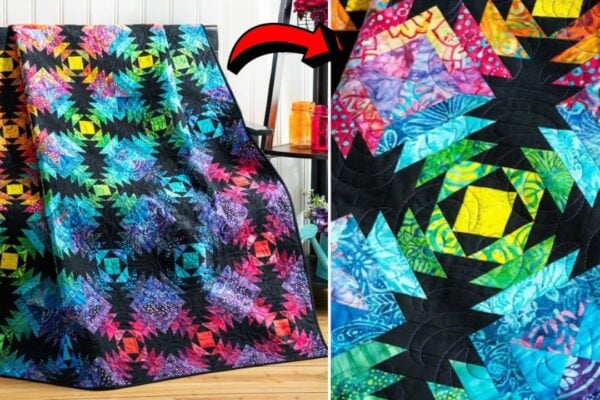 Beginner-Friendly Pineapple Quilt, homemade and freshly served