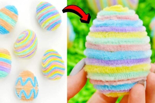Easy Pipe Cleaner-Wrapped Easter Eggs, homemade and freshly served