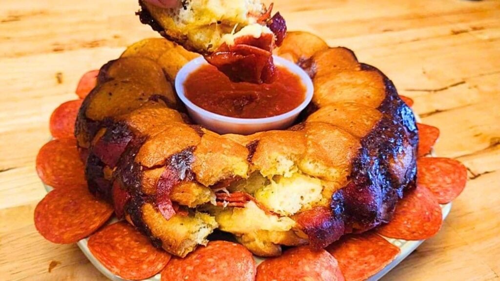 Easy Pizza Monkey Bread, homemade and freshly served