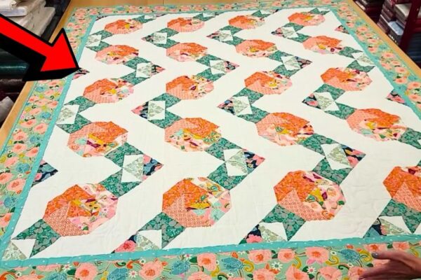 Finished How to Sew a Posy Pops Quilt, a completed DIY project