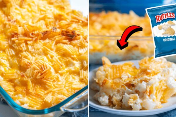 Easy Potato Chip Party Potatoes, homemade and freshly served