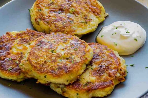 Easy Potato Patties, homemade and freshly served