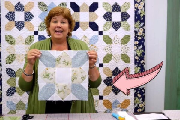 Finished Easy Prairie Flower Quilt, a completed DIY project