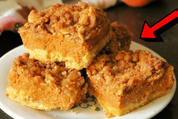 Easy Pumpkin Dessert Bars, homemade and freshly served
