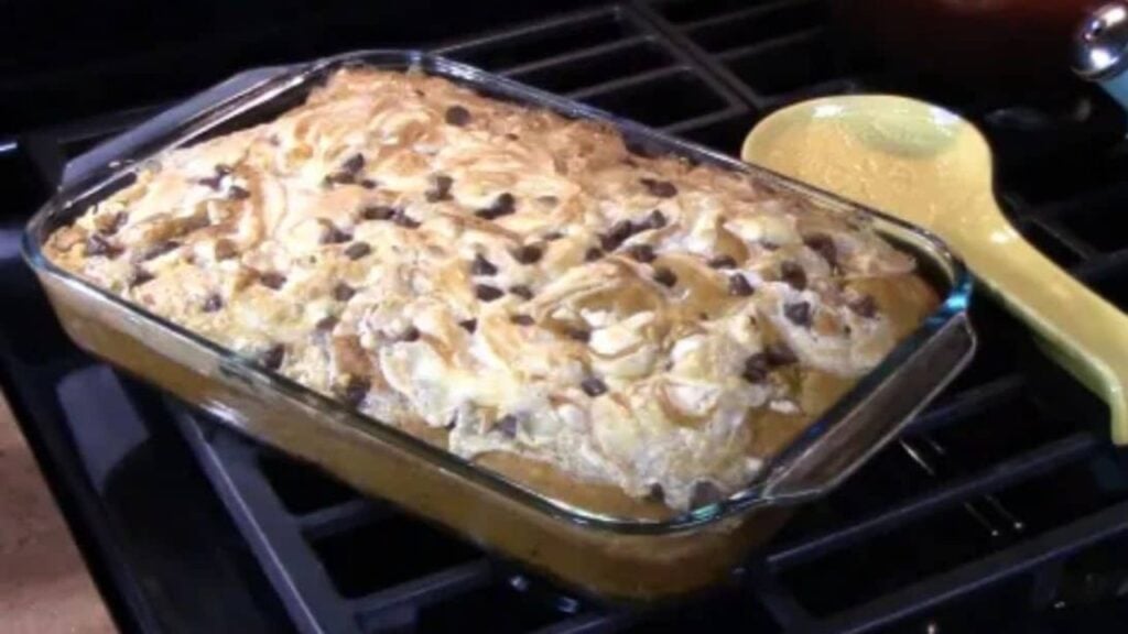 Pumpkin Earthquake Cake, homemade and freshly served