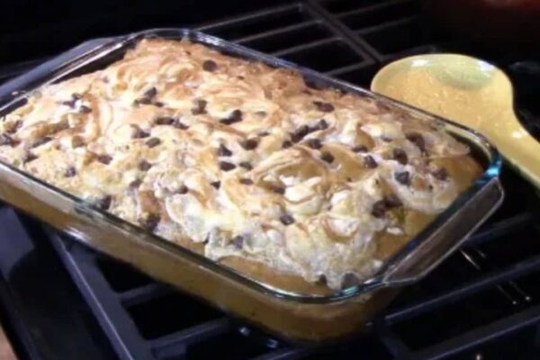 Pumpkin Earthquake Cake, homemade and freshly served
