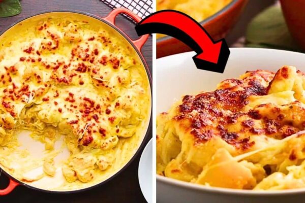 Easy Skillet Pumpkin Mac ‘N Cheese, homemade and freshly served