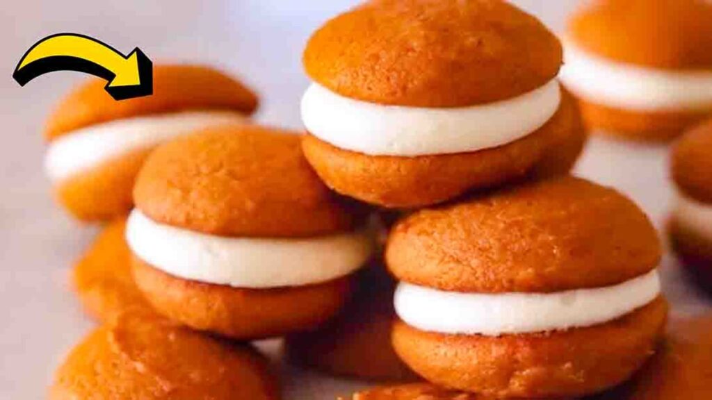 Easy Pumpkin Whoopie Pies, homemade and freshly served