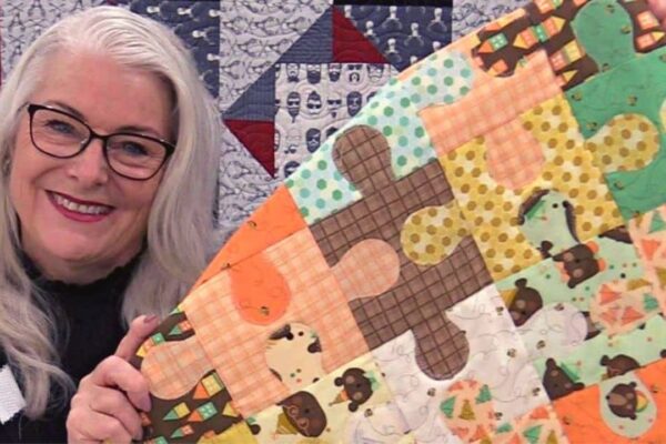 Finished Easy Puzzle Quilt, a completed DIY project