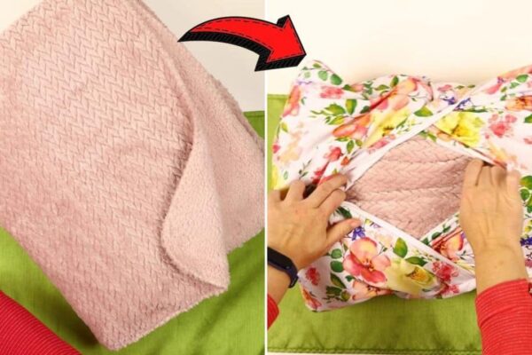 Finished How To Sew DIY Quillow (Blanket In A Pillow), a completed DIY project