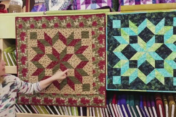 Finished Easy Carpenter’s Wheel Quilt for Beginners, a completed DIY project