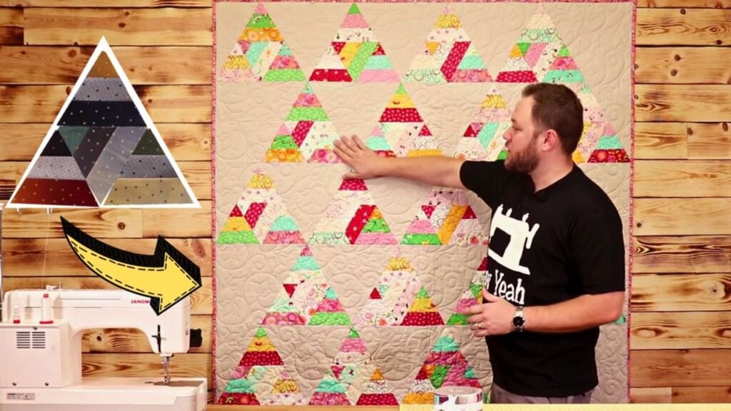 Finished Beginner-Friendly Pharaoh’s Quilt Block In 10 Minutes, a completed DIY project
