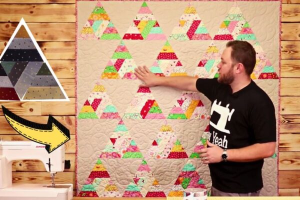 Finished Beginner-Friendly Pharaoh’s Quilt Block In 10 Minutes, a completed DIY project