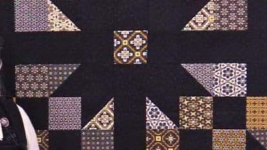 Finished Easy Oklahoma Quilt Using Charm Squares, a completed DIY project