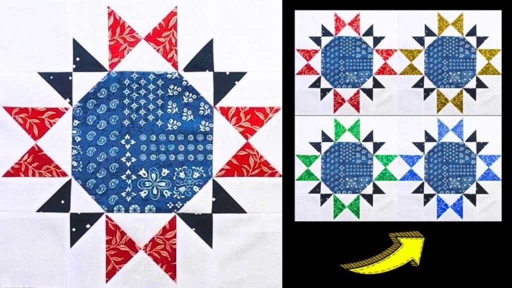 Finished Easy “Just Call Me Diva” Quilt Block, a completed DIY project