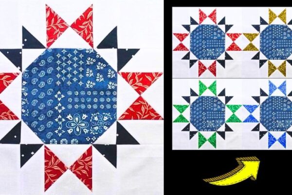 Finished Easy “Just Call Me Diva” Quilt Block, a completed DIY project