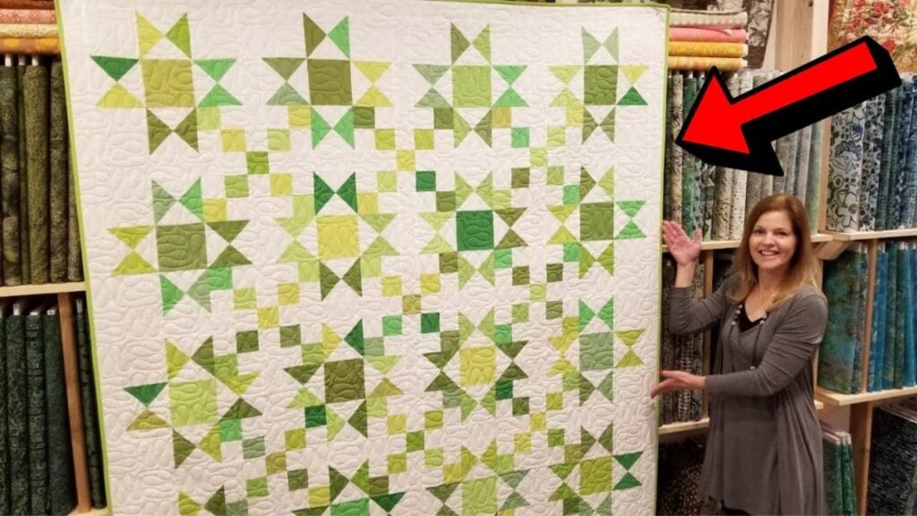 Finished Stars & 4 Patches Quilt (with Free Pattern), a completed DIY project